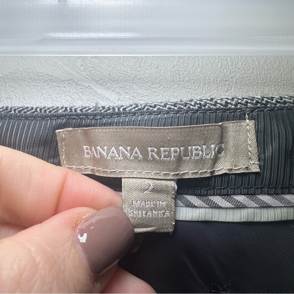 Banana Republic Women's Gray Straight Leg Pants - Picture 7 of 9